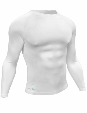 Precision Fit Baselayer Long Sleeve Top - White (Opt)